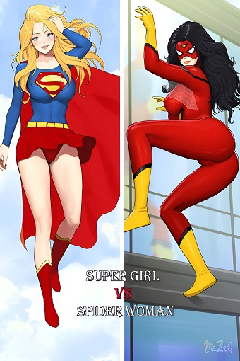 supergirl-and-spiderwoman-1